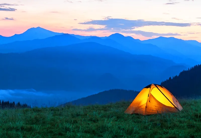 Camping in Hills